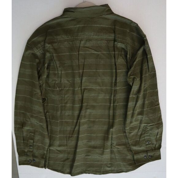 Carhartt Men's Sz 2XL Basil Green Plaid Loose Fit Midweight Chambray L/S Shirt - Picture 6 of 7